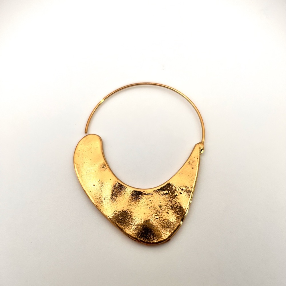 Anthro Carissa Crescent Hoop Earrings - Picture 5 of 6